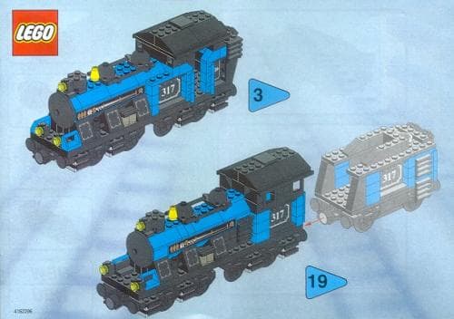 LEGO sættet Large Locomotive (base unit without color trim elements)