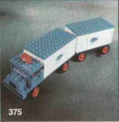 LEGO sættet Refrigerator Truck and Trailer