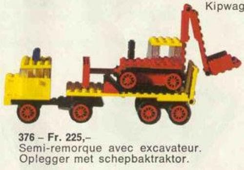 LEGO sættet Low-Loader with Excavator