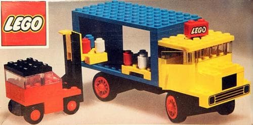 LEGO sættet Lorry and Fork Lift Truck