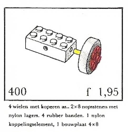 LEGO sættet Small Wheels with Axles (System)