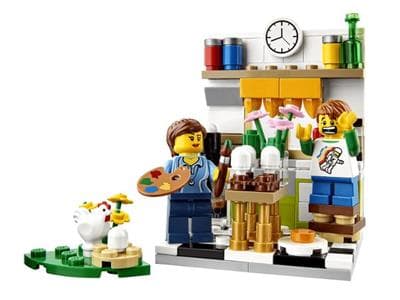 LEGO sættet Painting Easter Eggs