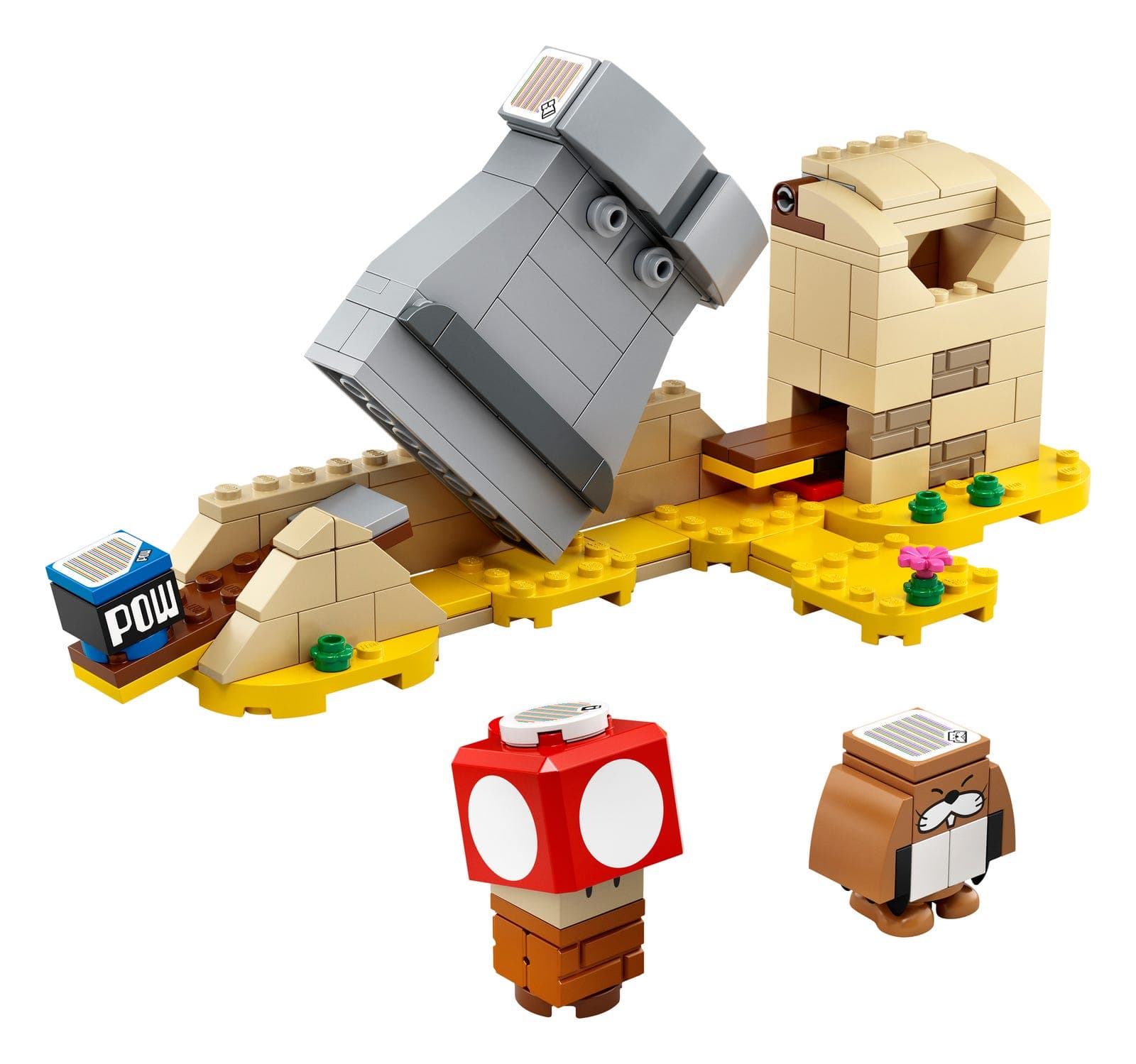 LEGO sættet Monty Mole & Super Mushroom Expansion Set