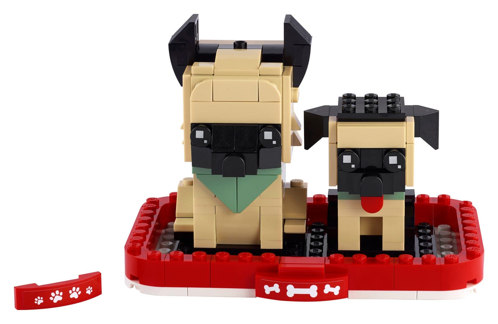 LEGO sættet German Shepherd and Puppy