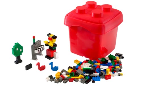 LEGO sættet Fun with Bricks {small red bucket}