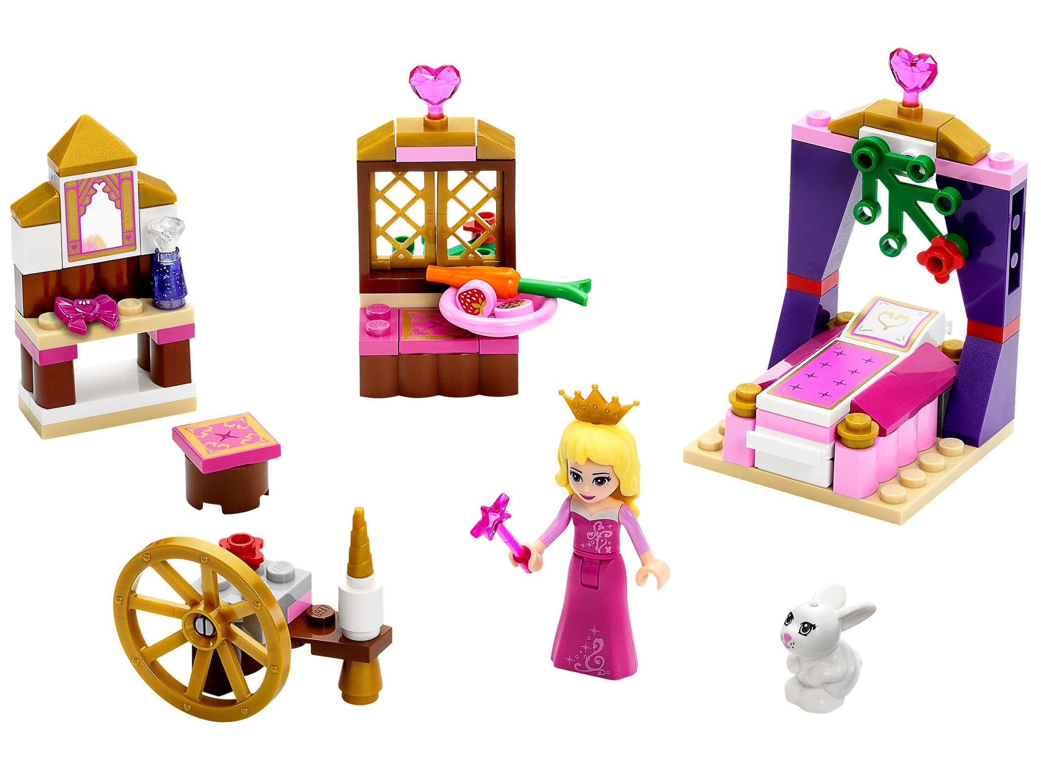 LEGO sættet Sleeping Beauty's Royal Bedroom