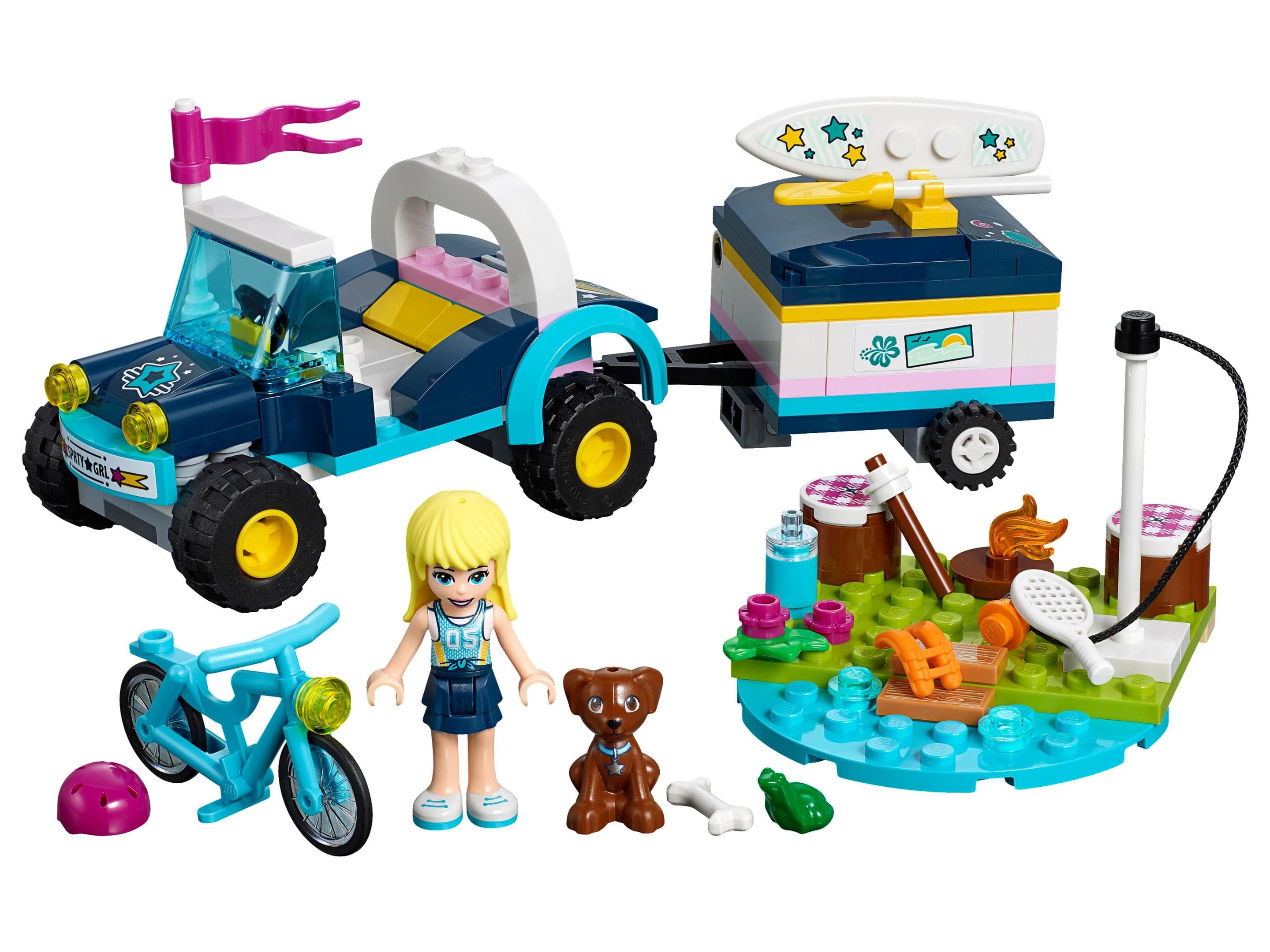 LEGO sættet Stephanie's Buggy & Trailer