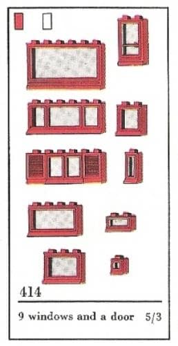 LEGO sættet Windows Parts Pack (The Building Toy)