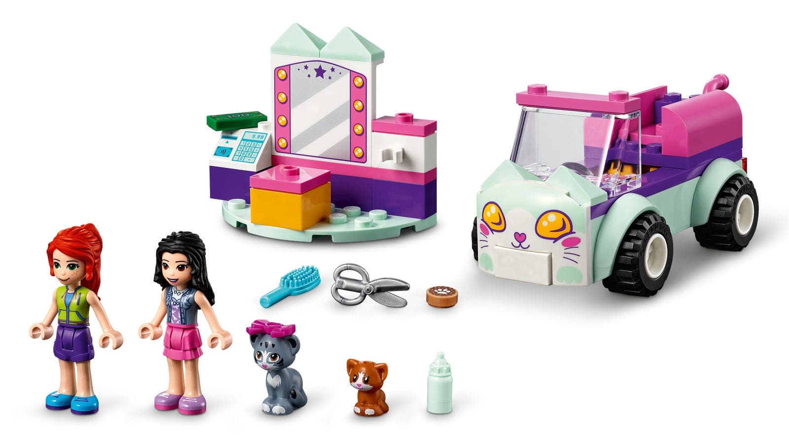 LEGO sættet Cat Grooming Car