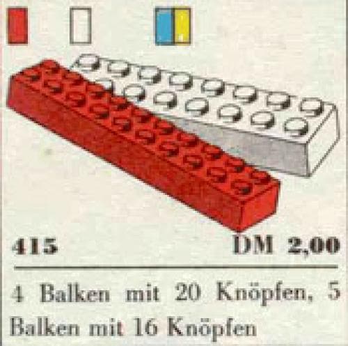 LEGO sættet 5 Sixteens and 4 Twenties (System)
