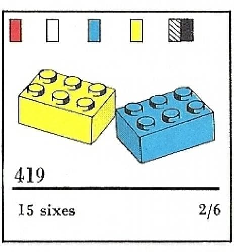 LEGO sættet 2 x 3 Bricks (The Building Toy)