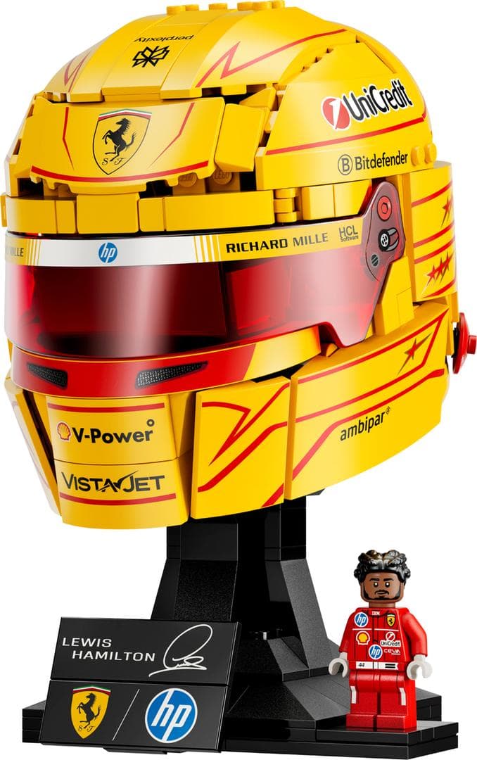 LEGO sættet Scuderia Ferrari HP Lewis Hamilton Helmet