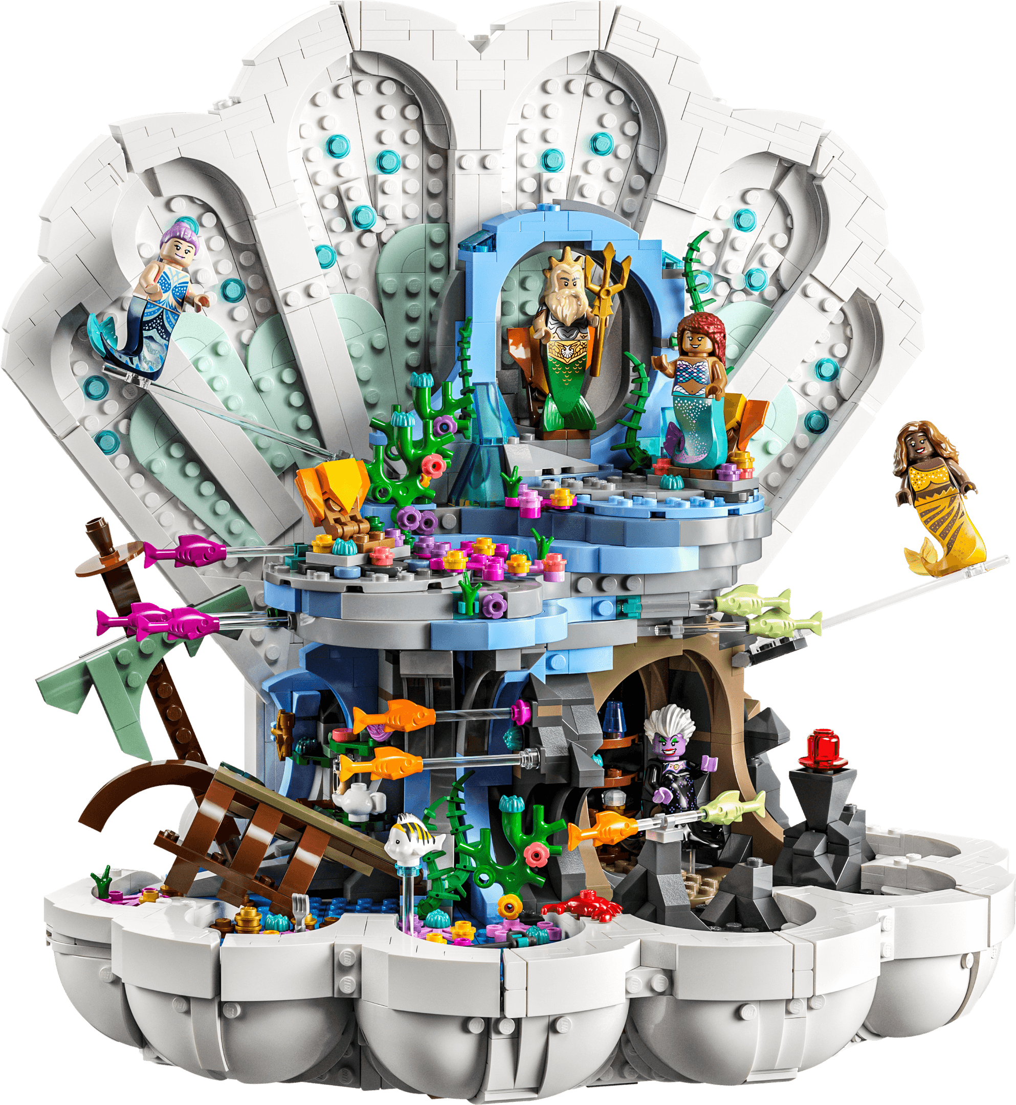 LEGO sættet The Little Mermaid Royal Clamshell