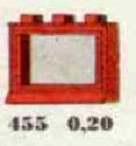 LEGO sættet 1 x 3 x 2 Window, Red or White