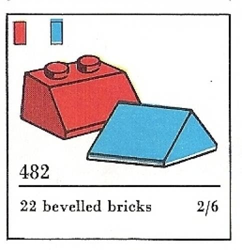 LEGO sættet Slopes and Slopes Double 2 x 2, Blue (The Building Toy)