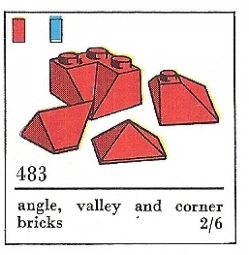 LEGO sættet Angle, Valley and Corner Slopes, Blue (The Building Toy)