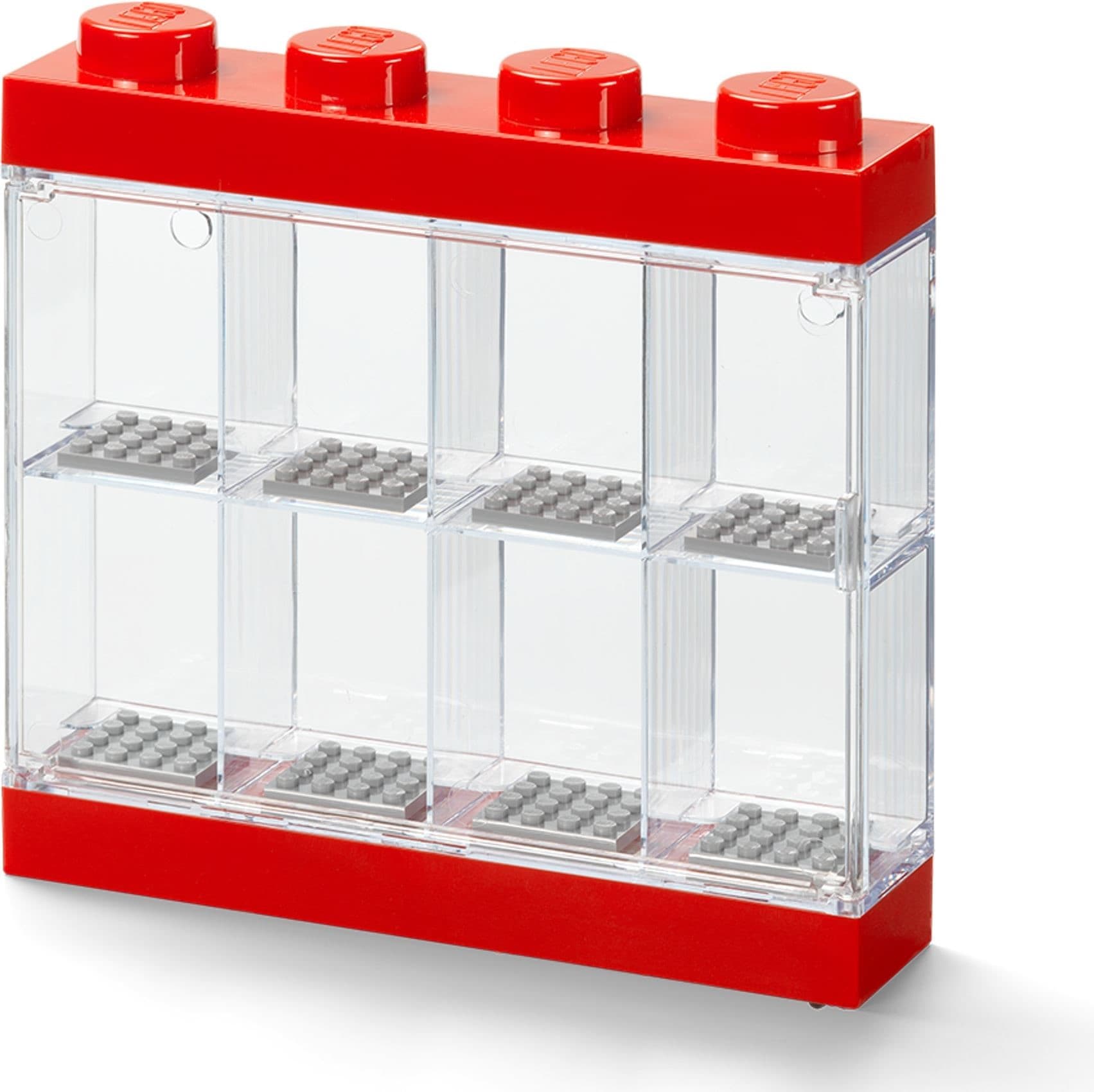 LEGO sættet Minifigure Display Case 8 (Red)