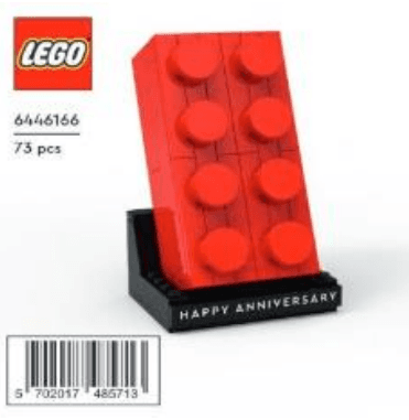 LEGO sættet Anniversary Red Brick