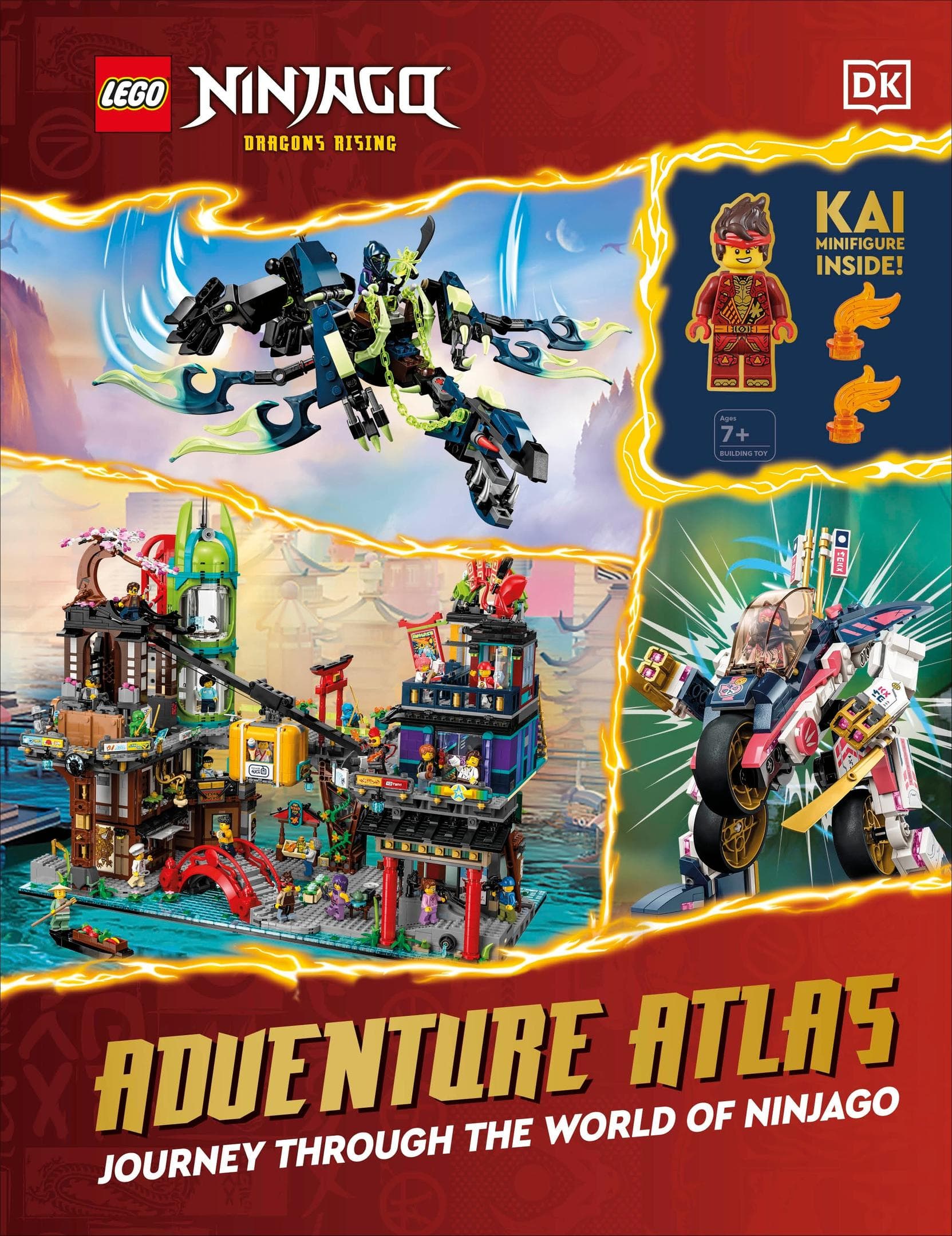 LEGO sættet Ninjago: Dragons Rising: Adventure Atlas: Journey Through the World of Ninjago