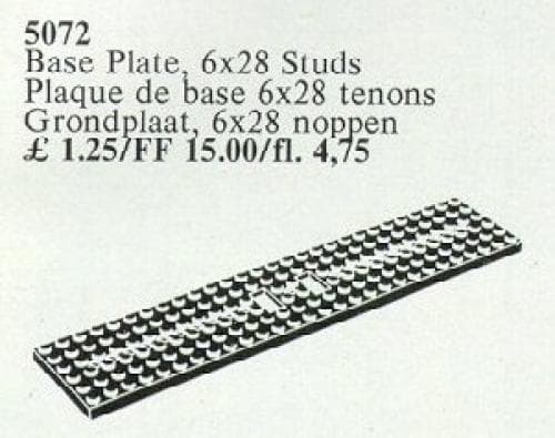 LEGO sættet Wagonplate, 6 x 28 Studs