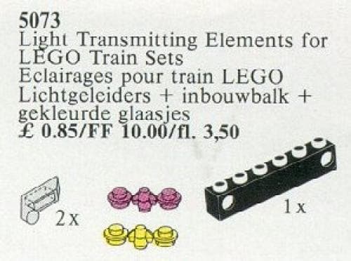 LEGO sættet Light Transmitting Elements for Train Sets