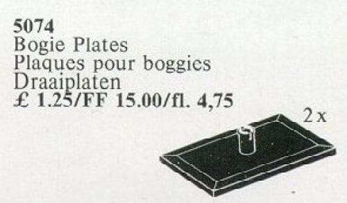 LEGO sættet Bogie Plates, Black