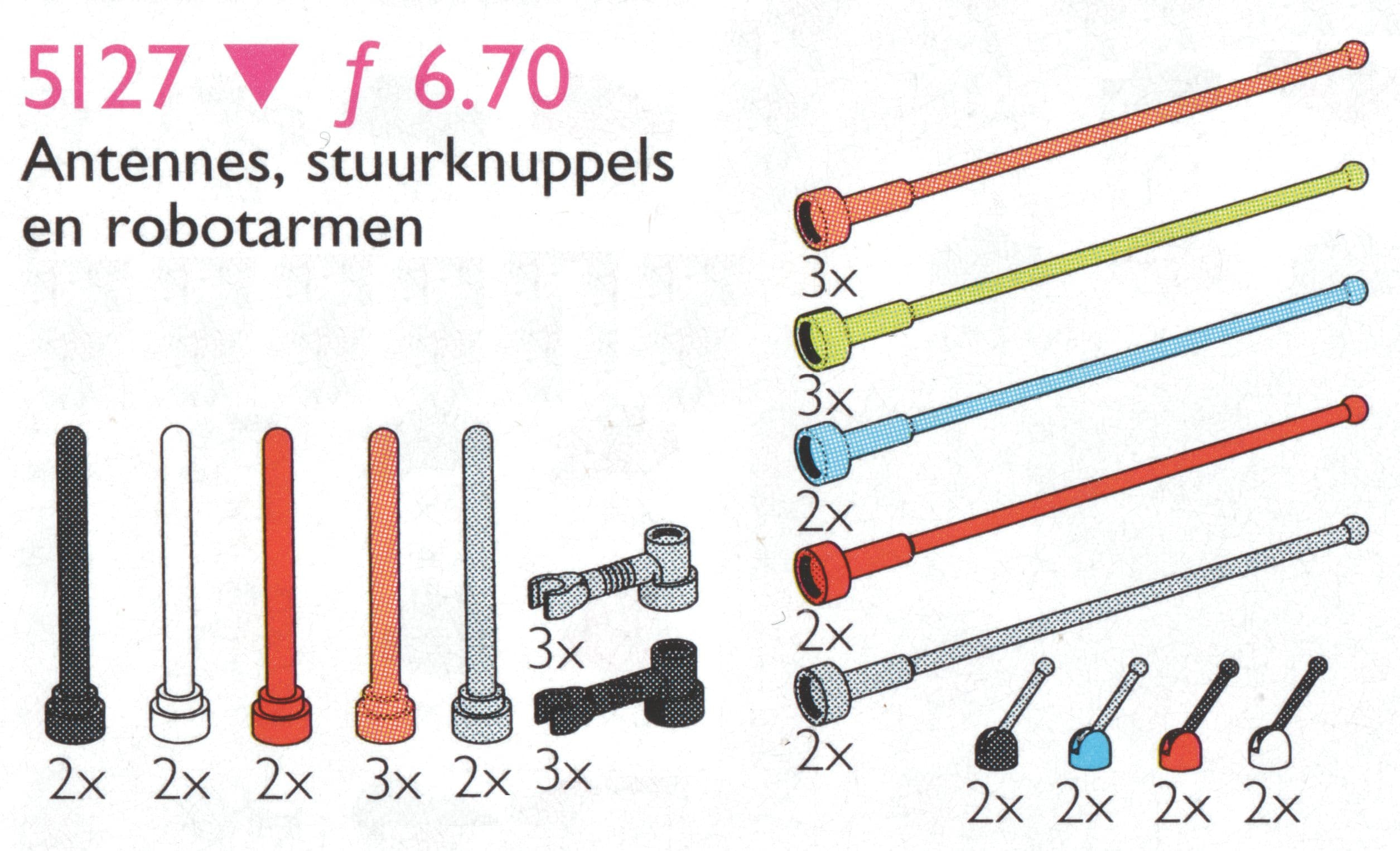 LEGO sættet Antennas and Control Sticks