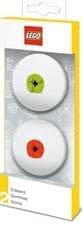 LEGO sættet Round Eraser Set (Lime and Red)