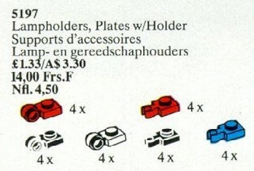 LEGO sættet Lampholders, Plate with Holders