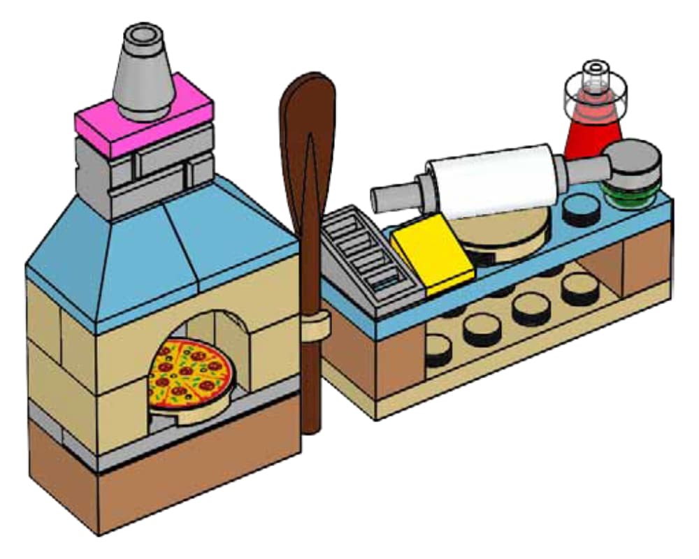 LEGO sættet Stephanie's Pizza Bakery