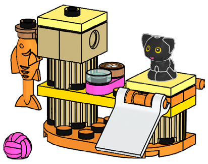 LEGO sættet Cat Tree with Kitten