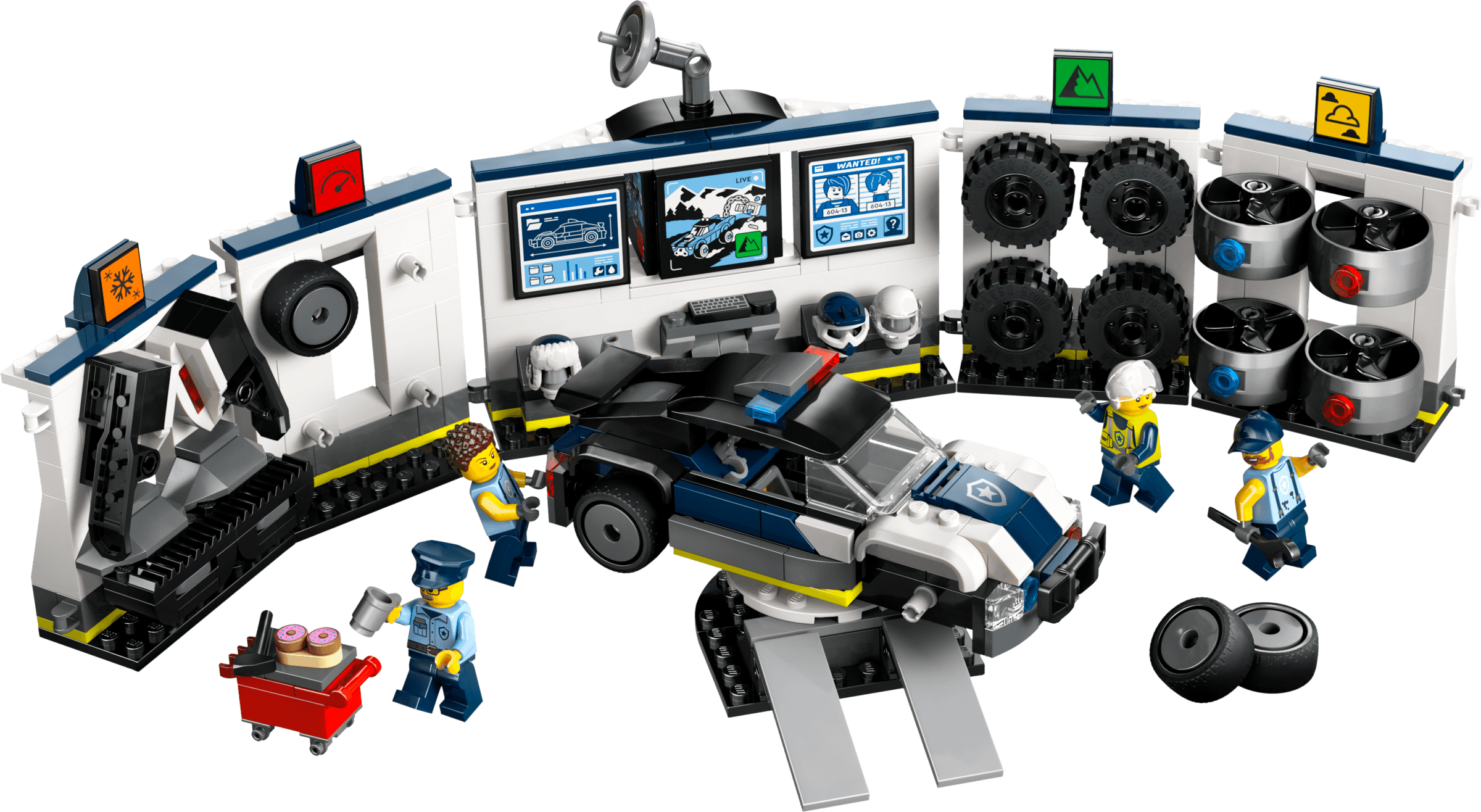 LEGO sættet Custom Police Car garage