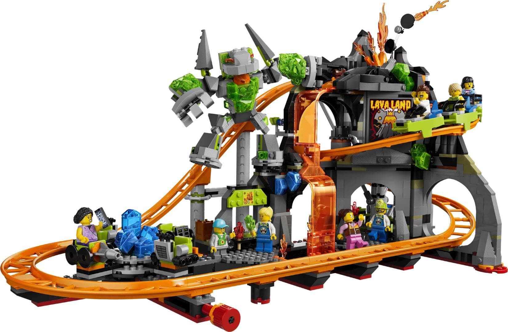 LEGO sættet Lava Land Roller Coaster Park