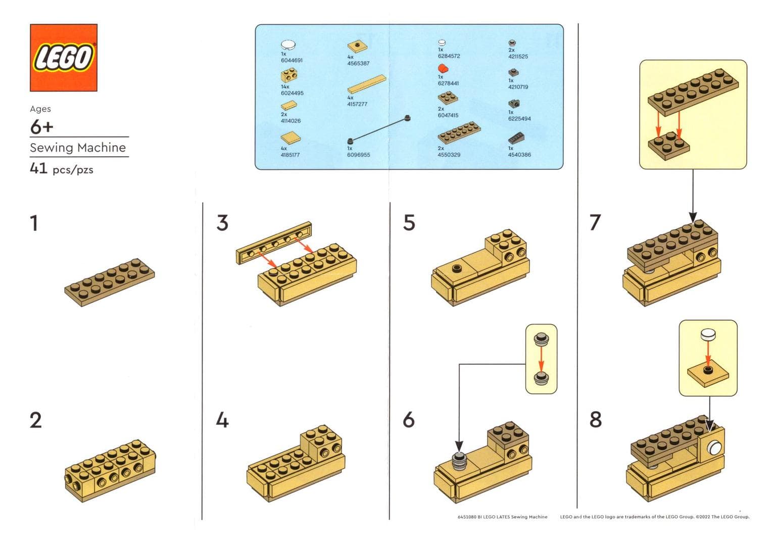LEGO sættet Sewing Machine