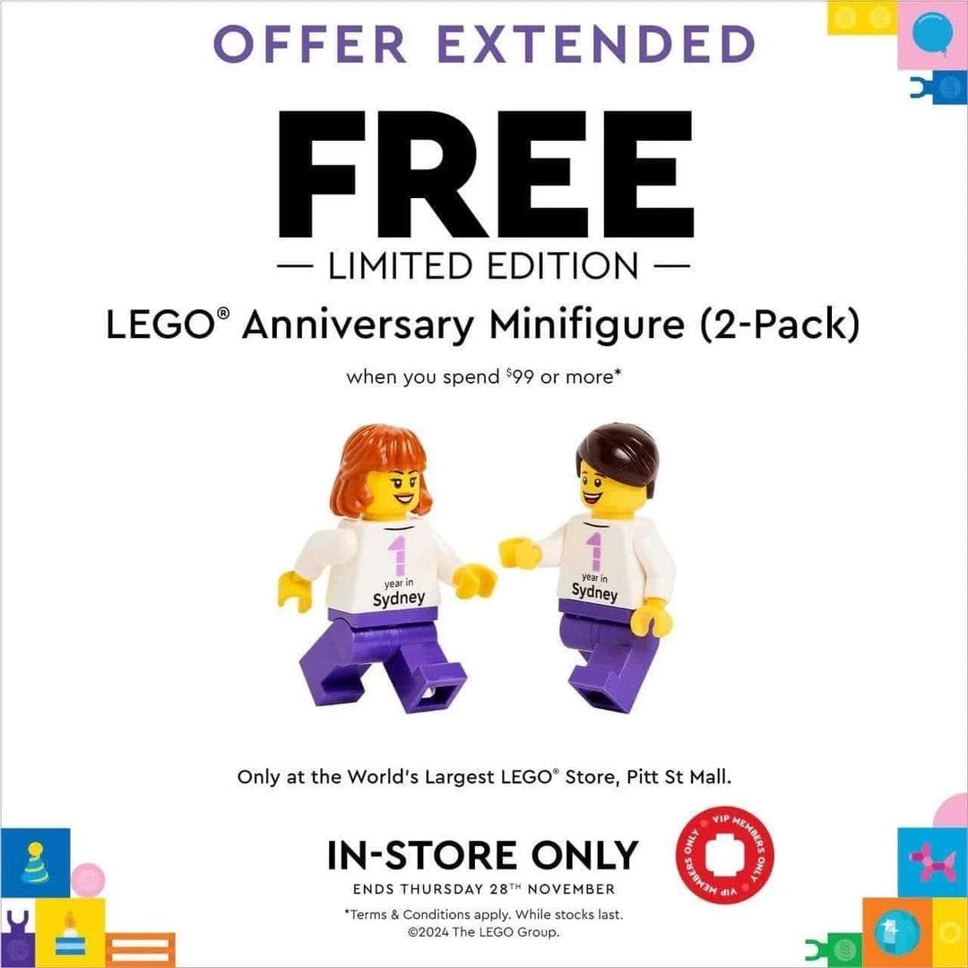 LEGO sættet Sydney Anniversary Minifigures