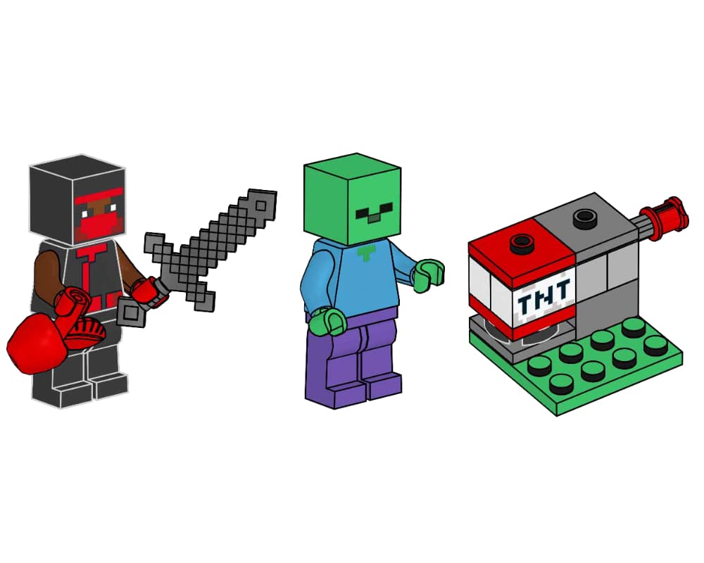 LEGO sættet Ninja, Zombie and TNT Launcher