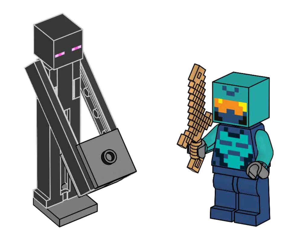 LEGO sættet Nether Adventurer and Enderman