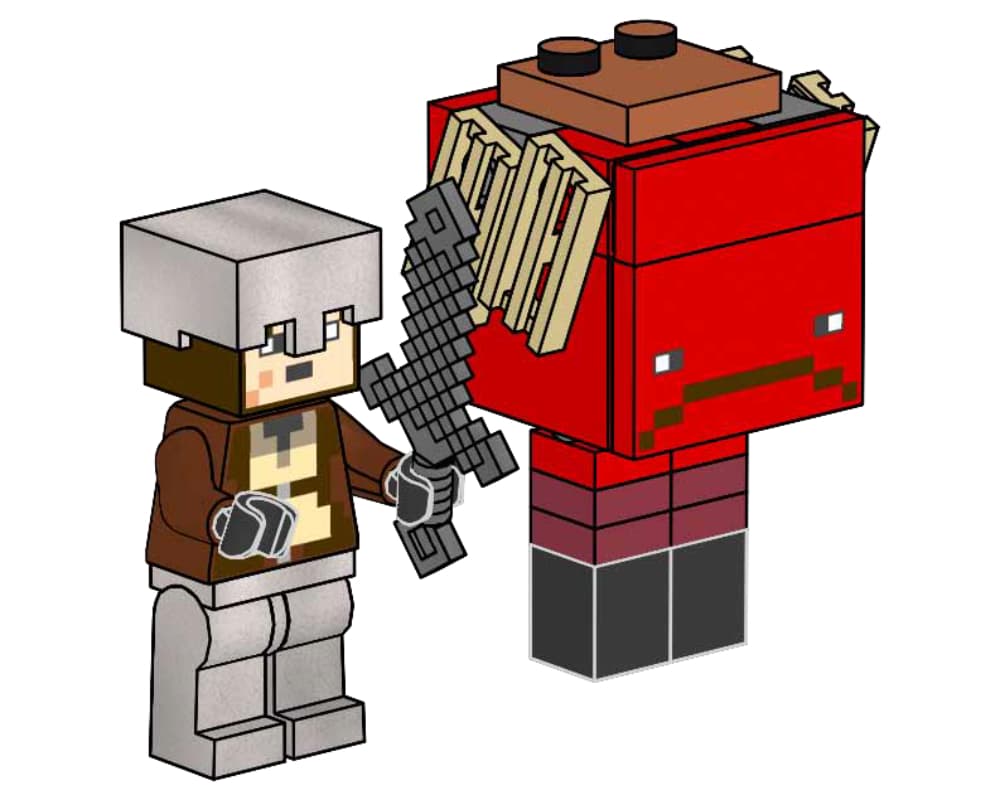 LEGO sættet Nether Hero and Strider