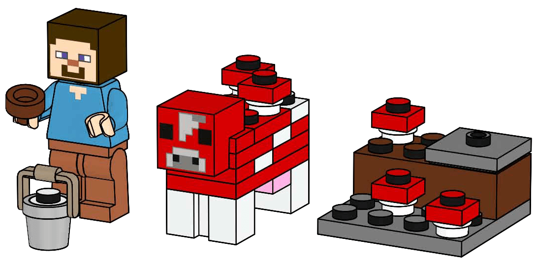 LEGO sættet Steve and Mooshroom