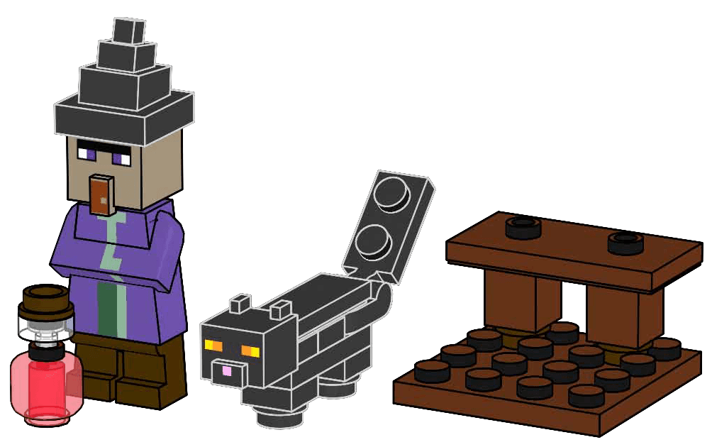 LEGO sættet Witch and Black Cat