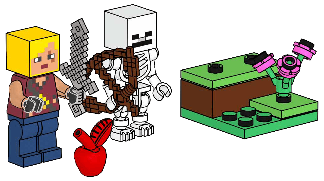 LEGO sættet Hero with Skeleton