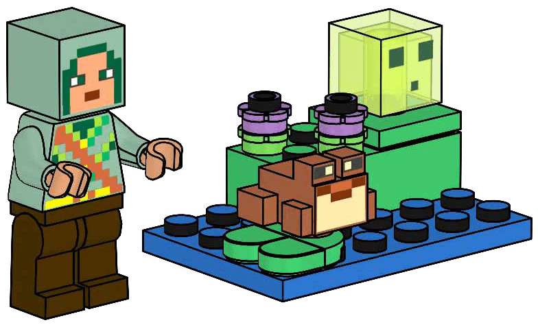 LEGO sættet Hero with Frog and Slime
