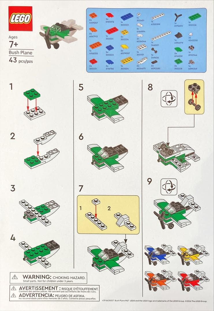 LEGO sættet Bush Plane