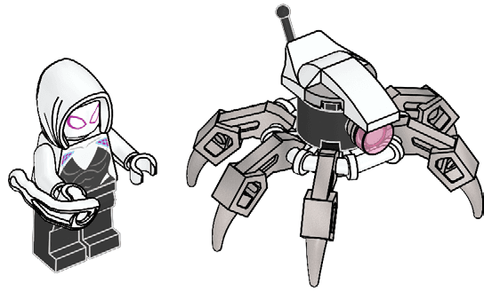 LEGO sættet Ghost-Spider and Spider Robot