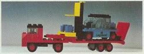 LEGO sættet Low-Loader with Fork Lift Truck