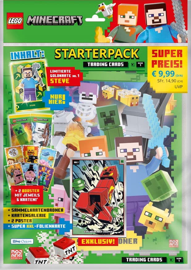LEGO sættet Minecraft Trading Cards Series 1 - Starterpack (German Version)