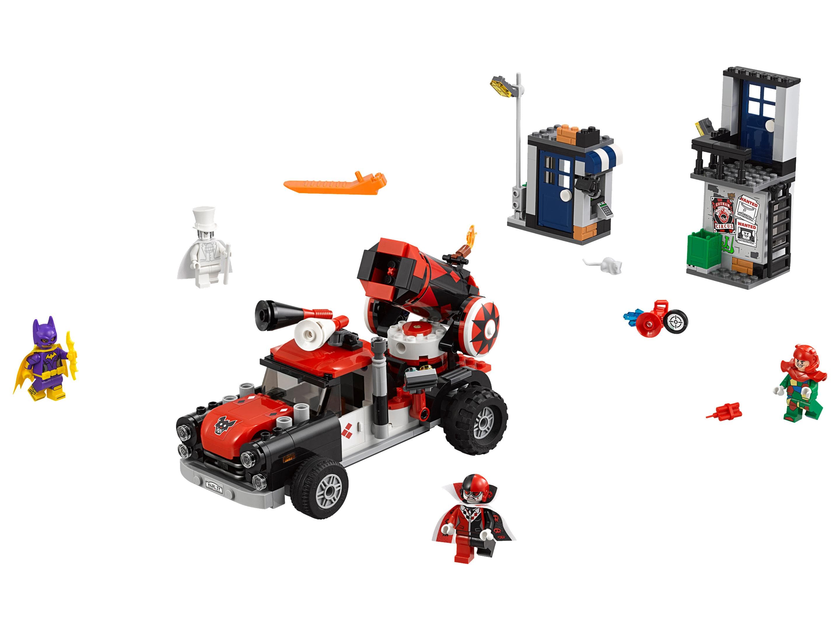 LEGO sættet Harley Quinn Cannonball Attack