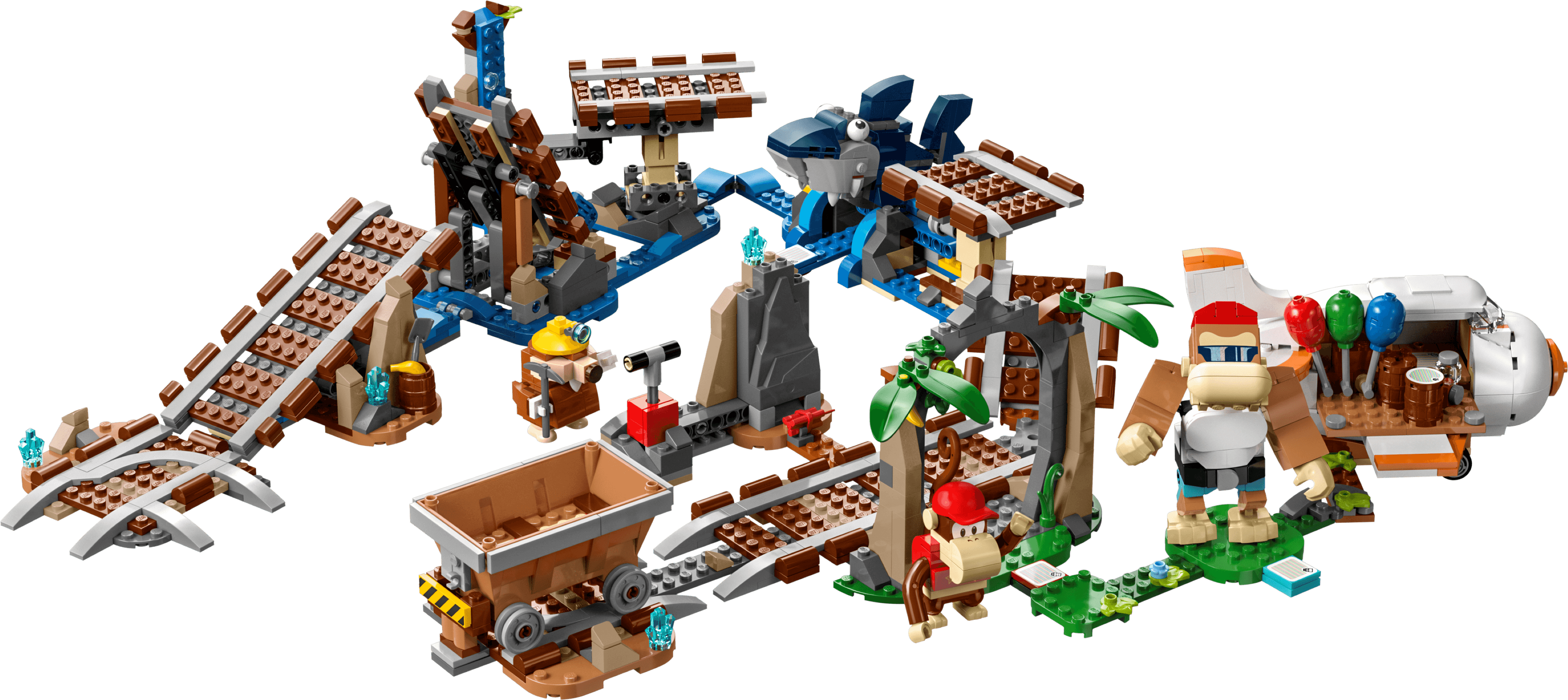 LEGO sættet Diddy Kong's Mine Cart Ride Expansion Set