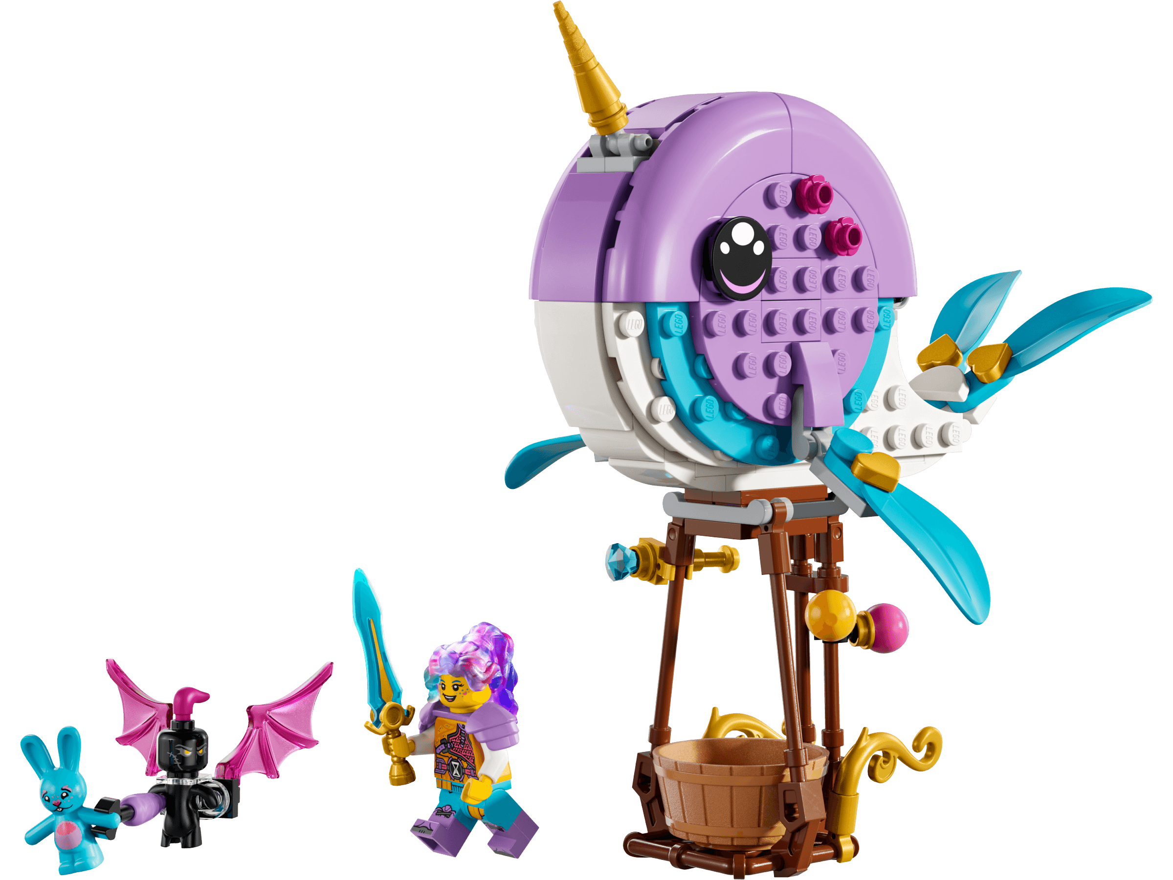 LEGO sættet Izzie's Narwhal Hot-Air Balloon