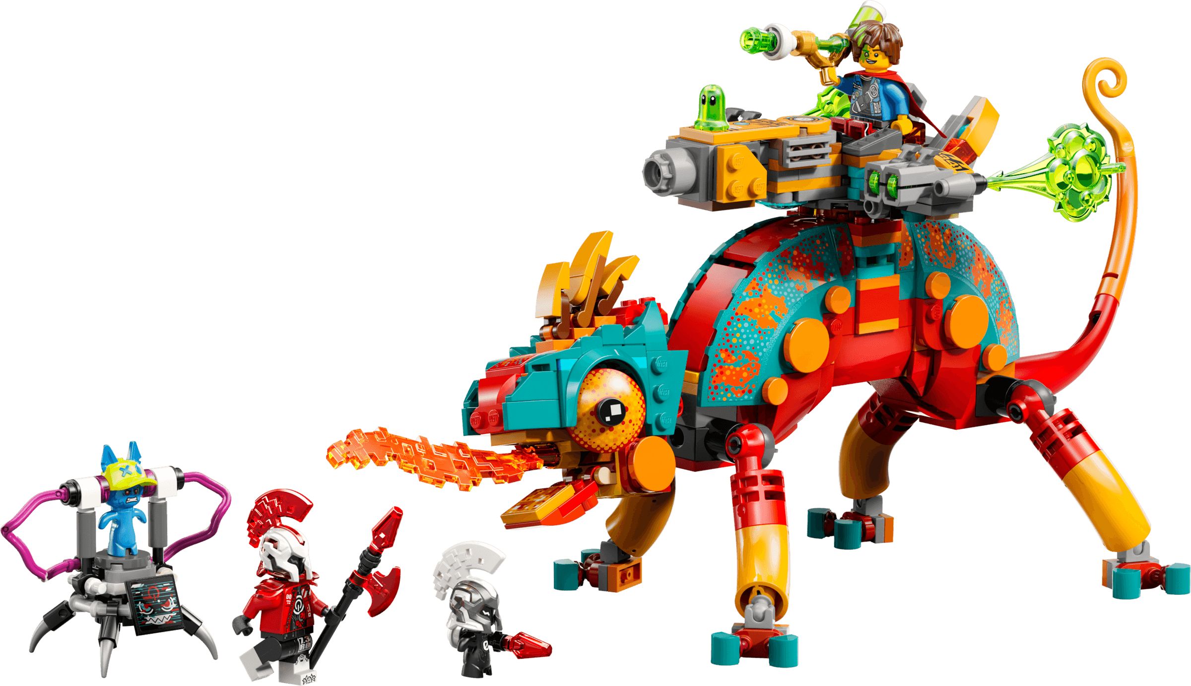 LEGO sættet Mateo's Fire Chameleon